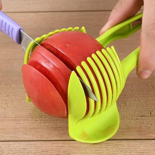 Handheld Kitchenware Tomato Slicer Bread Clip Fruit and Vegetable Cut Potato Apple Creative Accessories