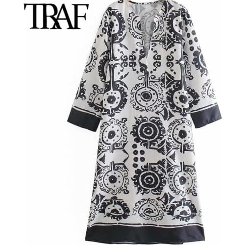 Прямые летние платья TRAF China At AliExpress