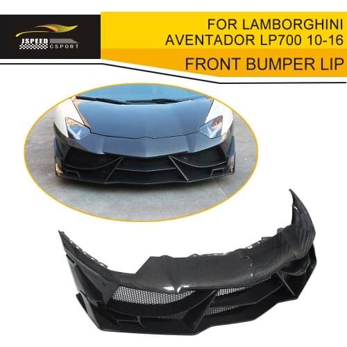 Carbon Fiber Front Bumper Lip Spoiler Case for Lamborghini Aventador LP700 LP700-4 Roadster Pirelli 10-16