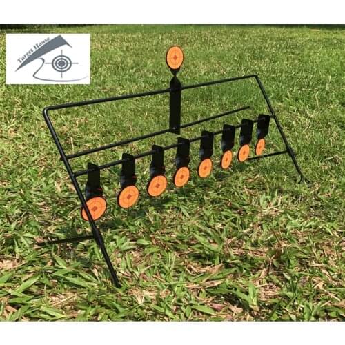 Shoot-to-Reset Spinning Target/For Airgun Airsoft Paintball Slingshot/Self-Defense PracticeSports Games/Outdoor&Indoor-9 Targets