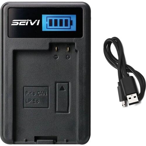 LP-E8 Battery Charger For Canon EOS Rebel T2i T3i T4i T5i DSLR Digital SLR Camera