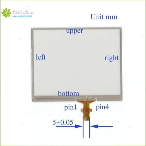 ZhiYuSun for LMS350GF12 LMS350GF08 MP4 touch panel Glass 3.5" 4 Wire Resistive 77mm*62mm Touch Screen Panel Digitizer