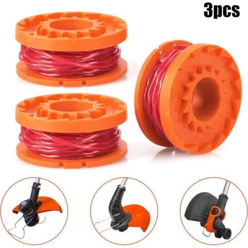 3pcs For MacAllister Strimmer Trimmer Spool And Line 1.5mm 1 X 2.5m MGTP 18Li Outdoor Garden Lawn Mower Parts