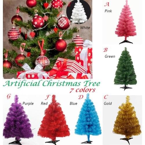 60cm Artificial Christmas Tree Snowflake Xmas Plastic Tree New Year Home Ornaments Desktop Decorations Christmas Tree