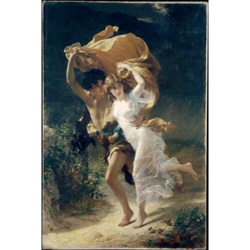 Free shipping classical sweetheart elopement oil painting canvas prints on canvas home wall art decoration picture
