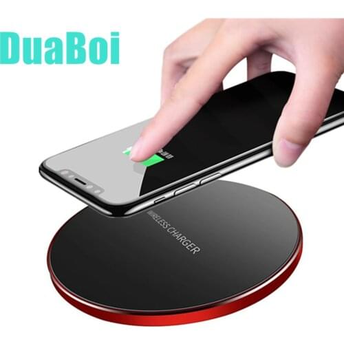 5W/7.5W/10W Wireless Charger Pad For Samsung Galaxy S10 S10+ S9 S9+ S8 Note 10 9 USB Qi Fast Charging Pad for Xiaomi mi 9T Redmi