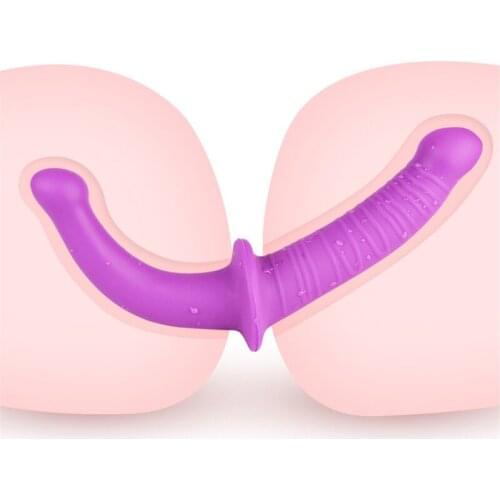 New Soft Realistic Double Ended Dildo Strap On Penis Harness Double Penetration Penis Pants Adult Sex Toys For Lesbian Couples