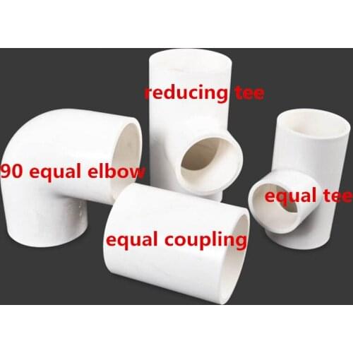 1PC PVC Pipe Quick Coupling Water Pipe 25/32/40 Euqal Coupling / 90 Equal Elbow / Equal Tee / Reducing Tee