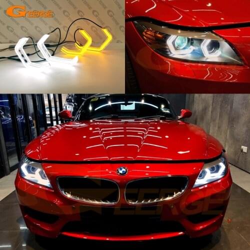 For BMW Z4 E89 Pre Facelift 2009 2010 2011 2012 2013 Ultra Bright Concept M4 Iconic Style LED Angel Eyes halo rings Day light