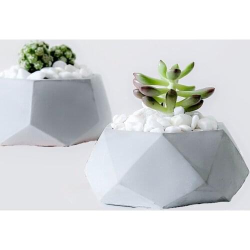 Concrete Round Pot Mold Handmade Succulent Cactus Planter Silicone Molds for Cement Flower pot Vase Pend Holder Container Mould