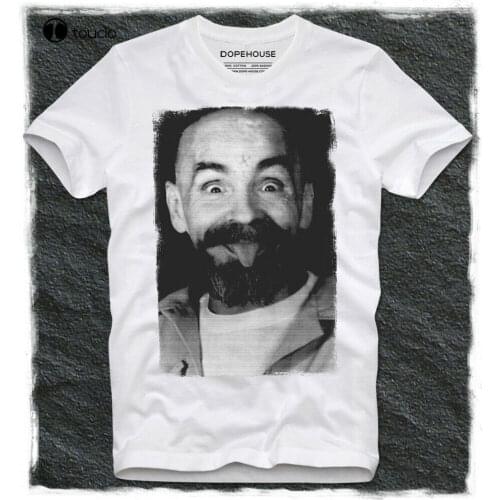 T-Shirt Charles Charlie Manson Family Helter Skelter Cult Satanism Lsd Serial Tee Shirt