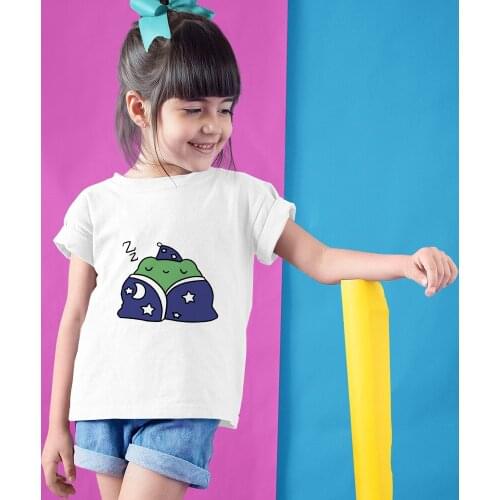 Funny Frog Print Girls T-shirt Cartoon Cute Style Casual Child Clothes Urbano Popіt Kids T shirts For Boys Harajuku Oversized