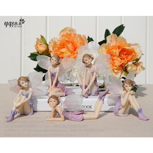 [HHT] Flower Fairy Angel Resin Decoration European Style Home Decorations Birthday Wedding Gift Crafts