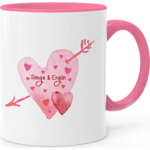 Personalized Valentine 'S Day Themed Pink Mug Cup-50