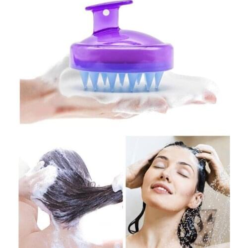 Professional Shower Soft Hair Brush Gentle Shampoo Scalp Massage Brush Round