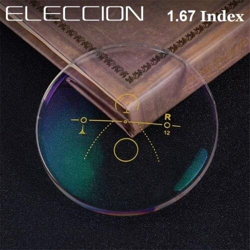 ELECCION 1.67 Index Ultra-Thin Free Form Progressive Multifocal Lenses Super Tough Resin Optical Prescription Eye Glasses Lens