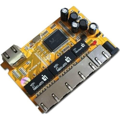 5/6OEM/ODM PCBA Industrial switch modulee5 Port 10/100/1000M unmanaged network ethernet switch ethernet hub managed poe switch