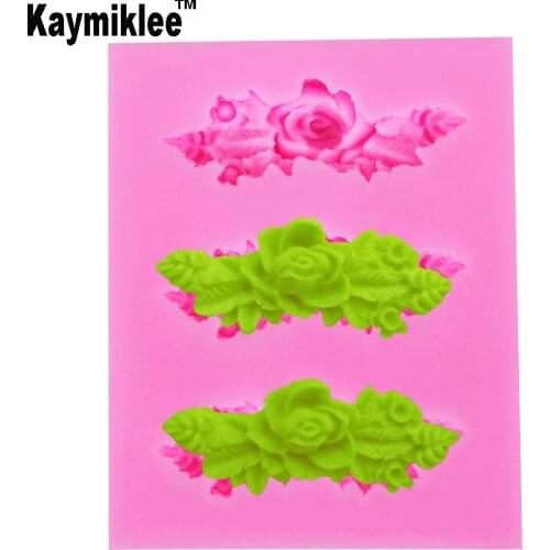 Kaymiklee F1147 Love Rose UV Resin Silicone Mold Fondant Chocolate Candy Crystal Epoxy Clay Plaster Concrete Candle Soap Moulds