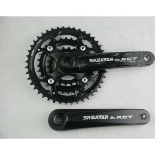 SR Suntour XCT Crankset 9 speed 44/32/22t 175mm Square Taper