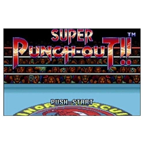 Super Punch-Out!! USA Version 16 bit English Big 46 pins Grey Game Card For NTSC Game Player