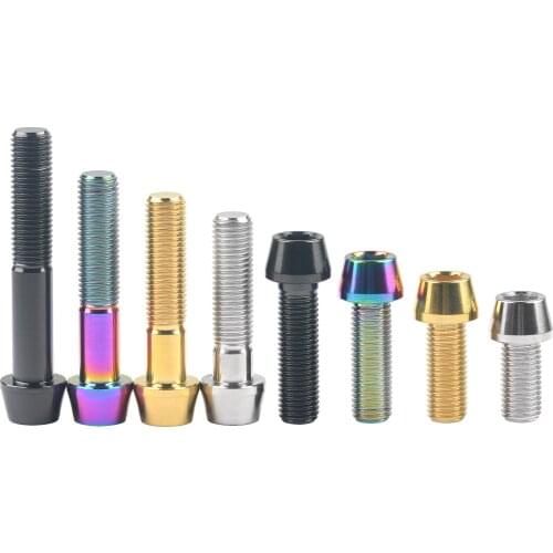 Xingxi Titanium Bolts GR5 M10x20-100mm Pitch1.25/1.5mm Motorcycle Brake Caliper Screw Modification Parts 1 Pcs