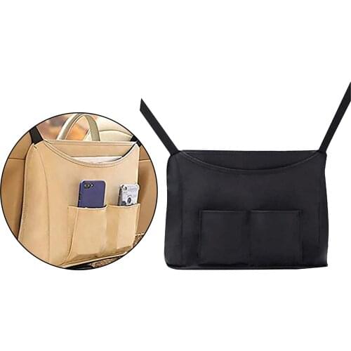 Universal Car Net Pocket Handbag Holder Between Car Seat Storage Bag