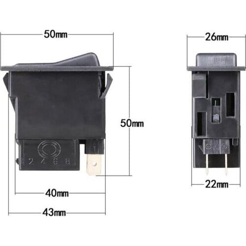 2-Pin On/Off Push Button Rocker Switch For Car Trucks Universial