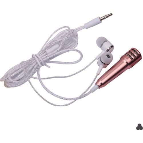 Live phone universal wired microphone small microphone mini capacitor wheat headset in-ear For Tik Tok