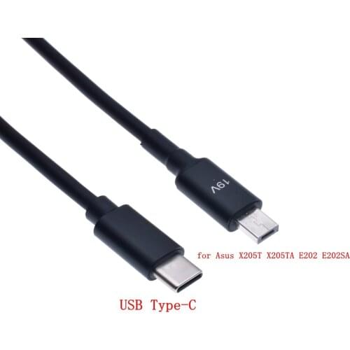 USB Type-C DC Power Supply Adapter Jack Charger Charging Connector Cable Cord For 19V 1.75a E202S TP200S X205T