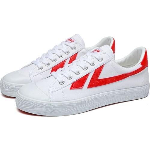 USHINE EU34-45 Canvas KungFu Shoes Martial Arts TaiChi Taekwondo WuShu Karate Sports Shoes Sneakers Shoes Adult Big Size