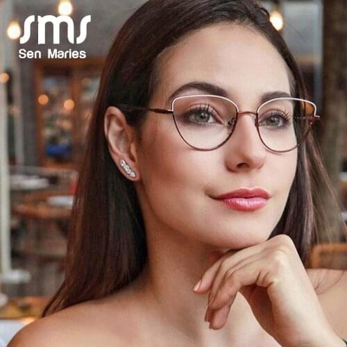 Vintage Cat Eye Retro Simple Glasses Frames Men Women Optical Fashion Computer Eyeglasses Clear Lenses Transparent Glasses