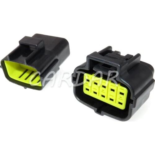 1 Set 10 Pin 174655-2/174656-7 174657-2 Econoseal J Series Plug Electrical Socket Waterproof Auto Connector