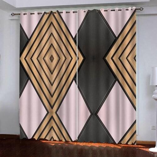 Custom 2020 3D nordic style curtains Room Living room bedroom abstract home improvement 3D photo curtains modern drapes Blackout