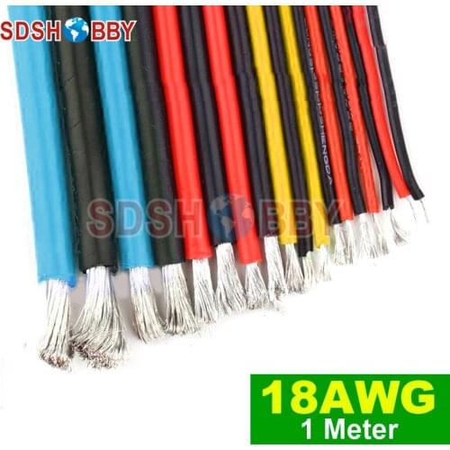 1 Meter 18AWG Silicone Wire/ Silica Gel Wire/ Silicone Cable (150/0.08, OD: 2.3)