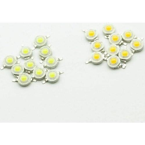 10Pcs LED COB Lamp Chip 1W 3W 3.2-3.6V 100-220LM Mini Bulb Diode SMD For DIY LED