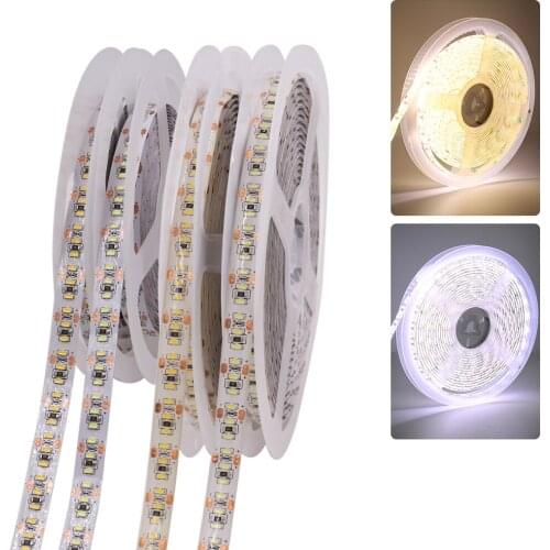 3014 LED Strip 12V 204 LEDs/m Waterproof For Home Decoration With DC Connector Flexible LED Light 5m