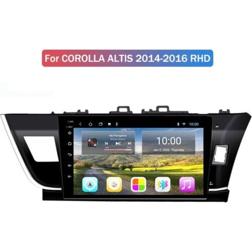 6G+128G Android SystemCar multimedia player forTOYOTA Corolla RHD 2013-2016 Car Radio Stereo With Wifi 4G AHD DSP IPS CARPLAY