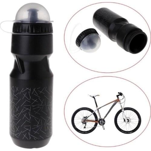 720ml Water Bottle Bicycle Cycling Camping Portable Sports Outdoor MTBs Bike Essential Outdoor Sports Water Leak-proof Cup Black