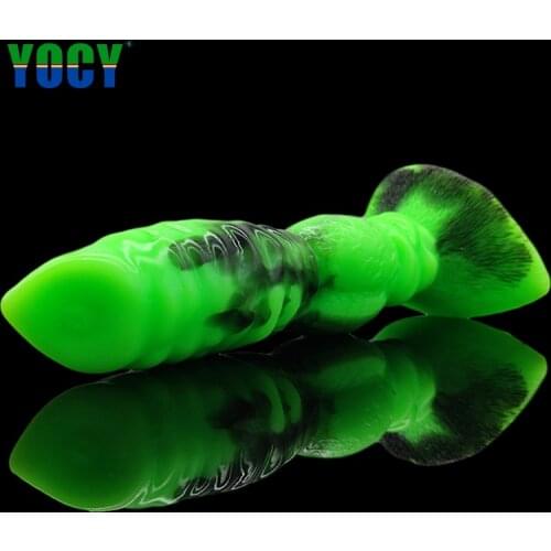 YOCY Werewolf Dildos Animal Realistic Penis Silicone Soft Sex Toys Butt Massage Dog Dildo Dick Adult Fake Dick Toy Sex Game Shop