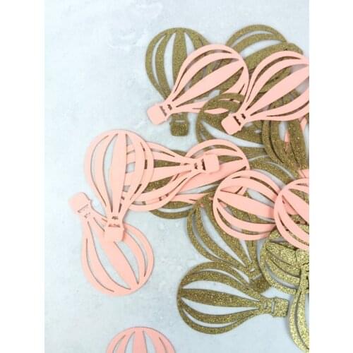 Hot Air Balloon Confetti | Up Up and Away | Baby Shower Party Decorations | Hot Air Balloon Table decor scrapbook Confettis