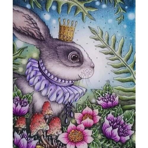 Round & Square Full 5d Diy Diamond Painting Rabbit 3D Cross Stitch Diamond Embroidery Mosaic Sewing Crafts Home Decoration