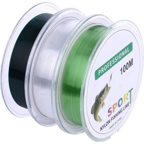 100m Bass Carp Fishing Line Wear Resisting Nylon Fishing Cable DIY Fishing Rod Thread Monofilament Fish Cord