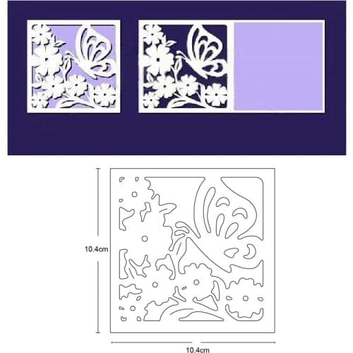 Flower Butterfly Frame Metal Cutting Dies Cut Die Decoration Scrapbooking dies Paper Craft Knife Mould Blade Punch Stencils Dies