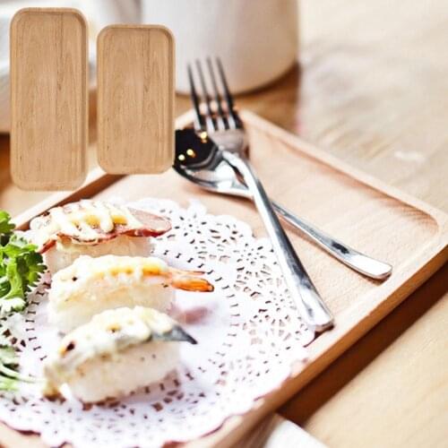 Natural Zebra Wood Modern Simplicity Serving Large Dinner Tray Rectangle Cutlery Plate Trays Fruit Tea Pallet Food Dessert J9H7