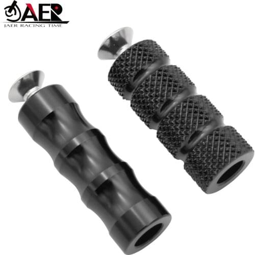JAER Motorcycle CNC Universal M6 Racing Gear Shift Lever Peg Brake Pedal Shifter Foot Pegs Motorbike Footrests Footpeg