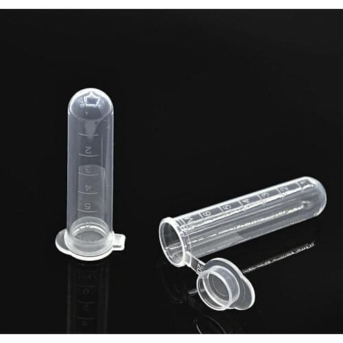 Centrifuge Tube 7 ml Plastic Test Tube With Clear Scale Polypropylene EP Tube With Cover Diameter 15 mm Height 63 mm 200 / PK