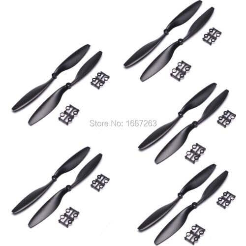 5 Pairs 1045 Props 10x4.5 CW/CCW Propeller For Multicopter Quadcopter Airplanes Plastic Prop