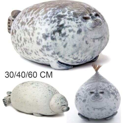Cute Sea Lion Plush Toys 3D Novelty Throw Pillows Soft Seal Plush Stuffed Plush Housewarming Party Hold Pillow