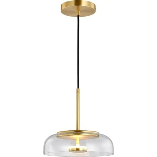 Modern Led Glass Pendant Lights Fixture Luminaire Kitchen Dining Room Hanging Lamps Suspension Bedroom Home Lighting Decor Gold