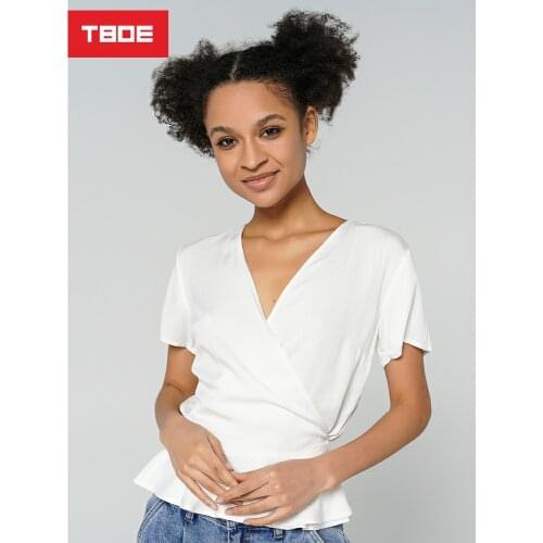 Белые блузки TBOE China At AliExpress
